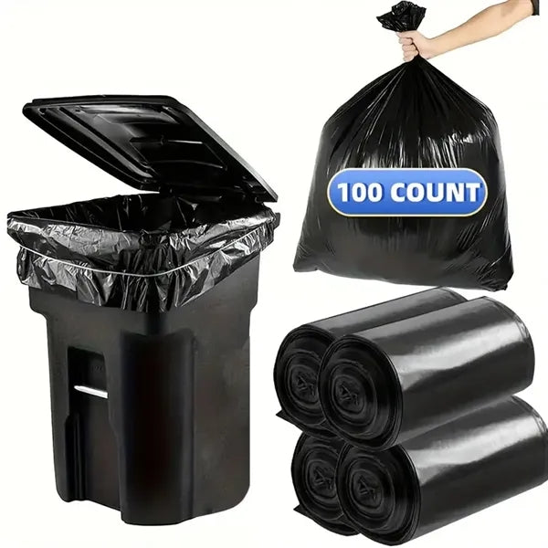 65 Gallon Industrial Strength Black Trash Bags