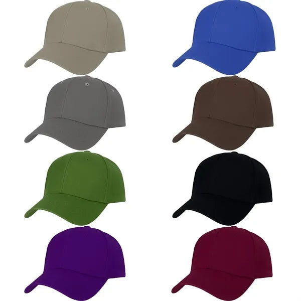 100% Cotton 6 Panel Twill Baseball Cap