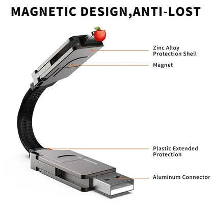 Zinc Alloy Portable Durable Fast Charging Keychain Cable