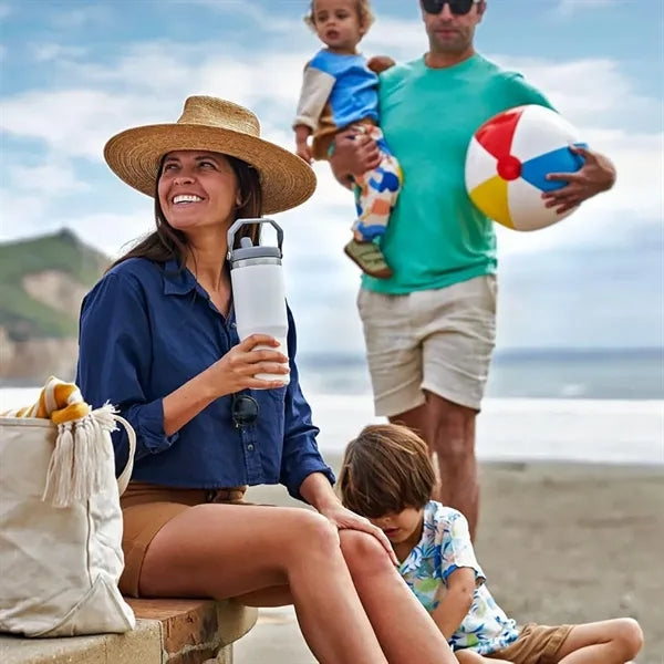 Insulated Tumbler with Straw and Handle