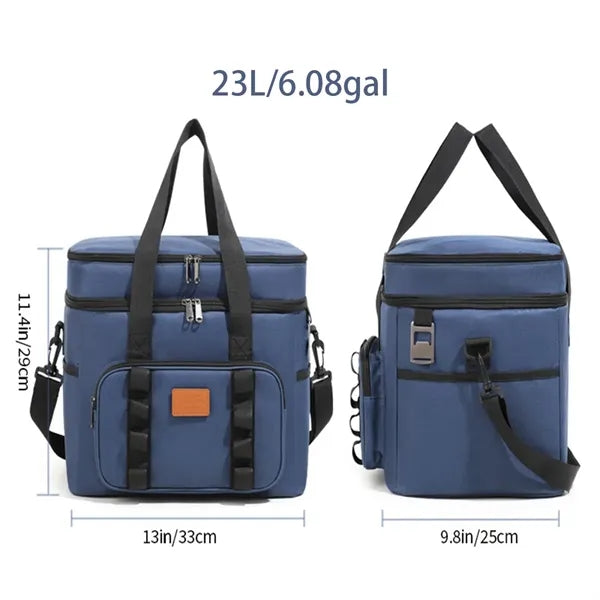 23L 6gal Leakproof Insulated Large Lunch Cooler Bag Box