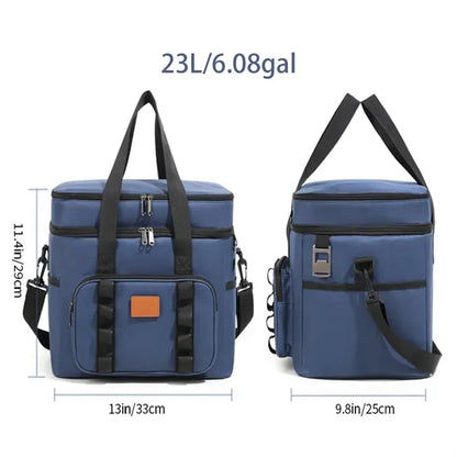 23L 6gal Leakproof Insulated Large Lunch Cooler Bag Box