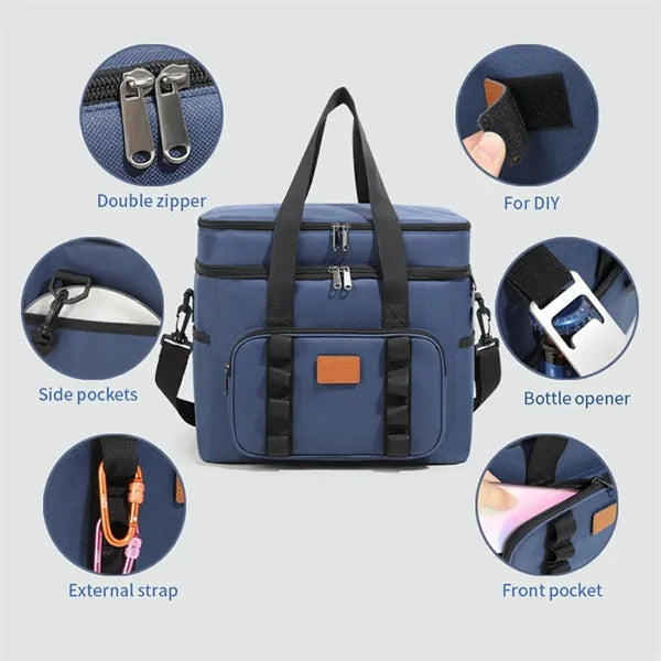 23L 6gal Leakproof Insulated Large Lunch Cooler Bag Box