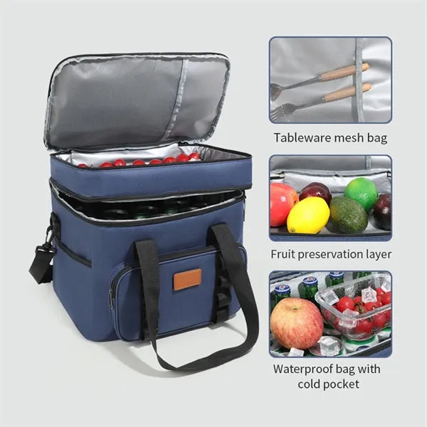 23L 6gal Leakproof Insulated Large Lunch Cooler Bag Box
