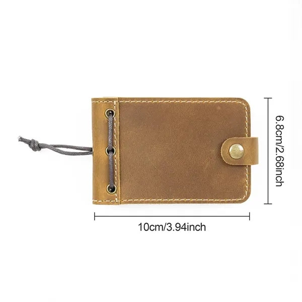 Vintage Leather Cover Portable Telephone Log Pocket Notepad