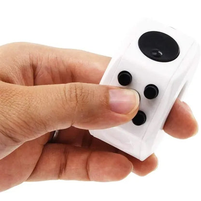 Stress Reducer Finger Sensory  Cube Toy with Click Ball