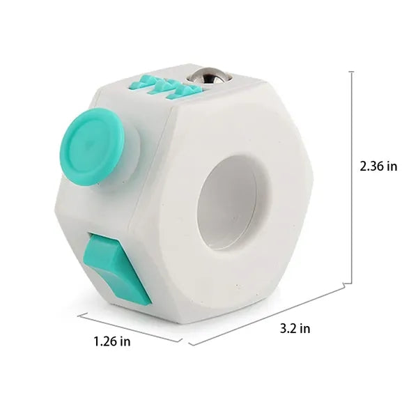 Stress Reducer Finger Sensory  Cube Toy with Click Ball