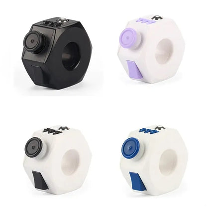 Stress Reducer Finger Sensory  Cube Toy with Click Ball