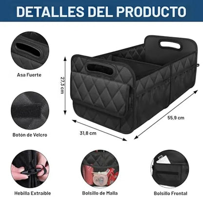 Double Compartment Car Organizers and Storage with 6 Pockets