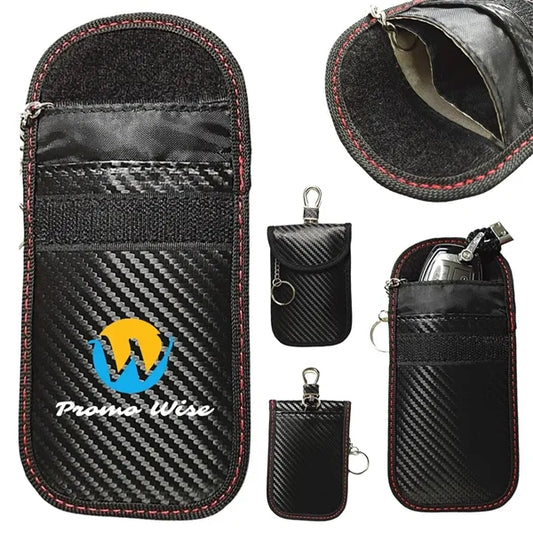 Anti-Theft Key Fob Protector Pouch with Signal Blocking RFID