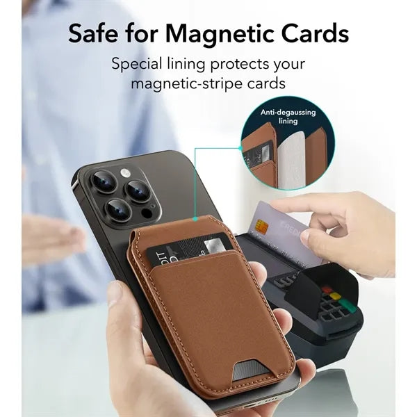 Adjustable Leather Lightweight Magnetic Phone Wallet Stand