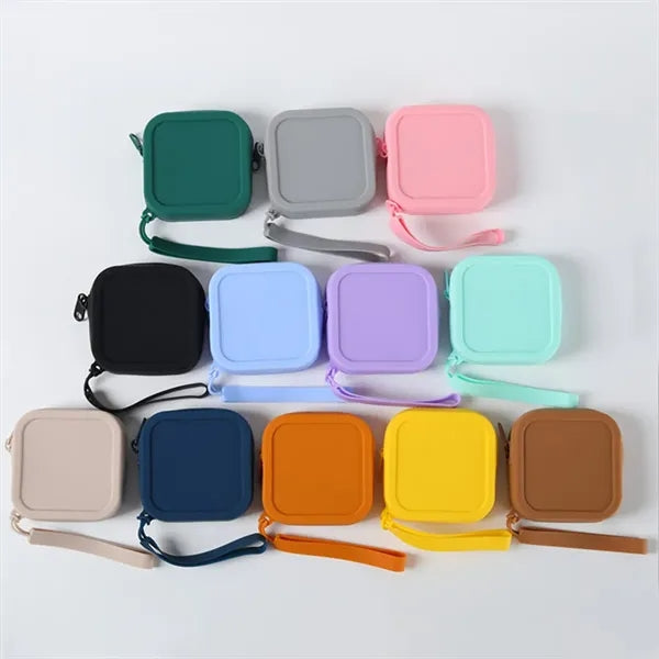 Macaron Color Silicone Coin Purse with Multifunctional Use