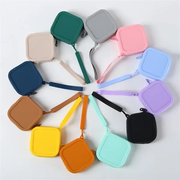 Macaron Color Silicone Coin Purse with Multifunctional Use