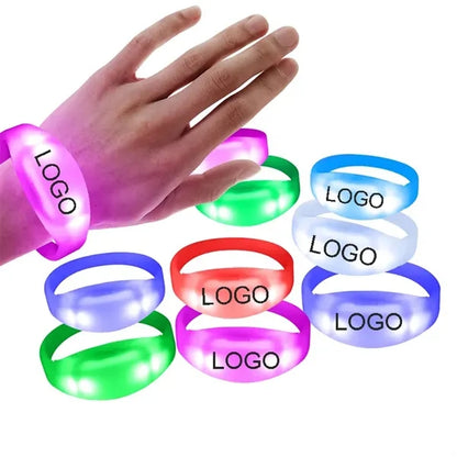 LED Silicone Bracelet Glow in the Dark Light Up Wristband