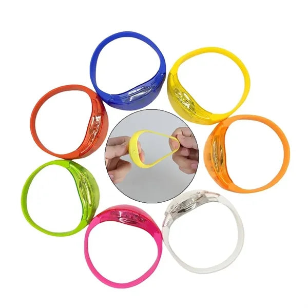 LED Silicone Bracelet Glow in the Dark Light Up Wristband