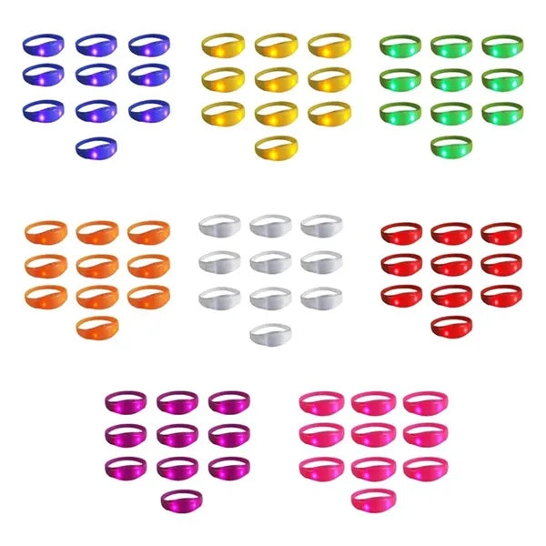 LED Silicone Bracelet Glow in the Dark Light Up Wristband