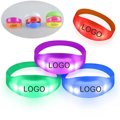 LED Silicone Bracelet Glow in the Dark Light Up Wristband