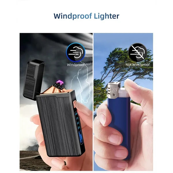 Dual Arc USB Rechargeable Lighter with LED Battery Indicator