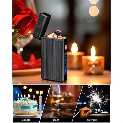 Dual Arc USB Rechargeable Lighter with LED Battery Indicator