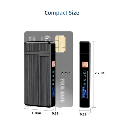 Dual Arc USB Rechargeable Lighter with LED Battery Indicator