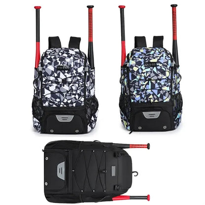 Waterproof Softball Baseball Equipment Bag Backpack