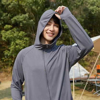 UPF 50+ Sun Protection Lightweight Breathable Hoodie Jacket