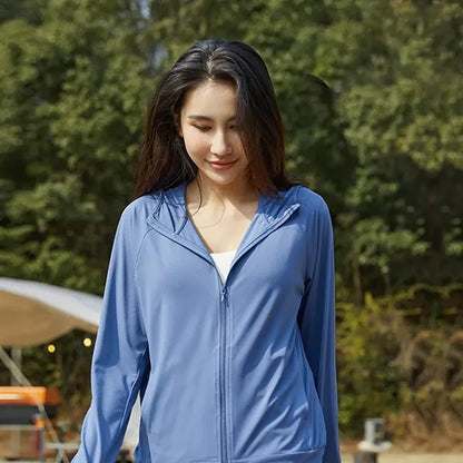 UPF 50+ Sun Protection Lightweight Breathable Hoodie Jacket