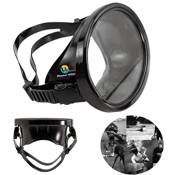 Oval Classic Rubber Anti-Fog Single Lens Swimming Mask