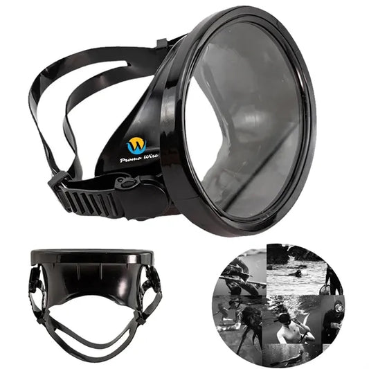 Oval Classic Rubber Anti-Fog Single Lens Swimming Mask