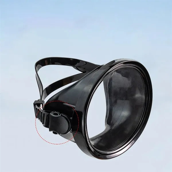 Oval Classic Rubber Anti-Fog Single Lens Swimming Mask