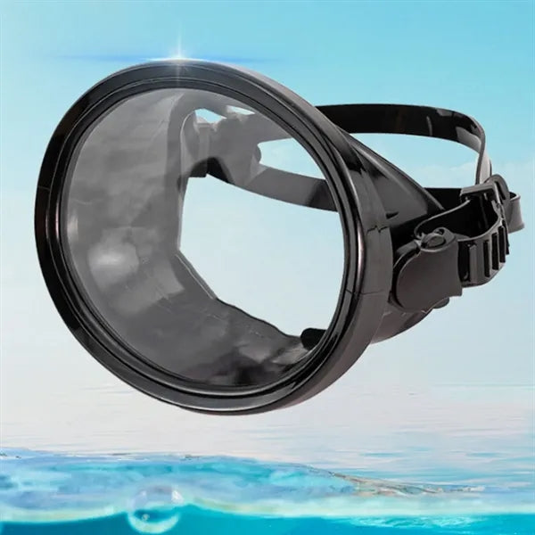 Oval Classic Rubber Anti-Fog Single Lens Swimming Mask