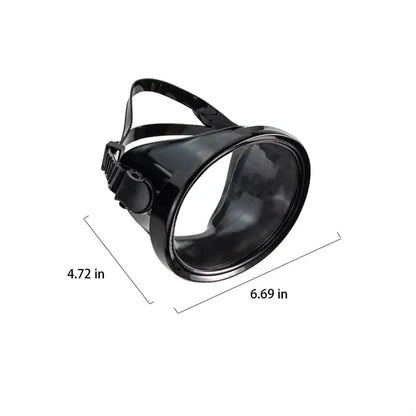 Oval Classic Rubber Anti-Fog Single Lens Swimming Mask