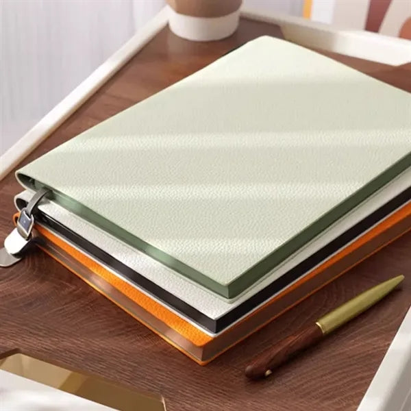 Soft Premium PU Faux Leather Cover Lined Paper Notebooks