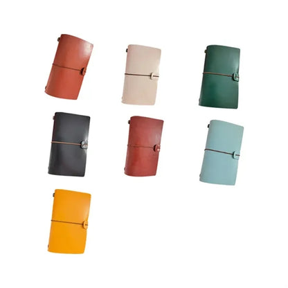 Durable Waterproof Leather Notebook with Divider Bags