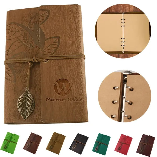 Vintage PU Leather Plain Blank Pages Journal Notebook