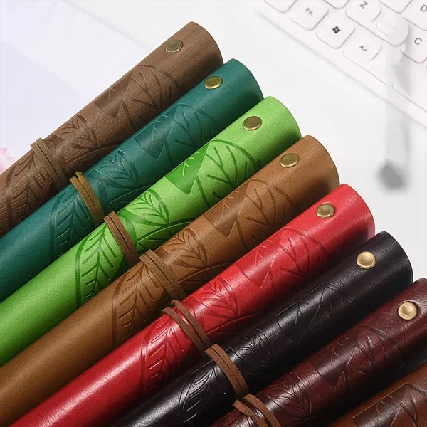 Vintage PU Leather Plain Blank Pages Journal Notebook
