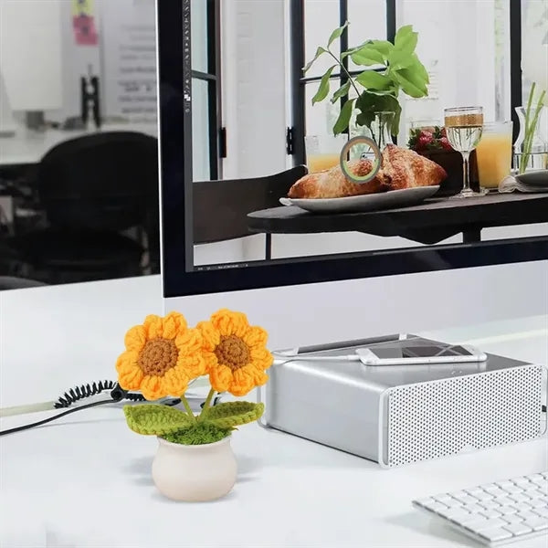 Handmade Premium Vibrant Crochet Sunflower Decoration