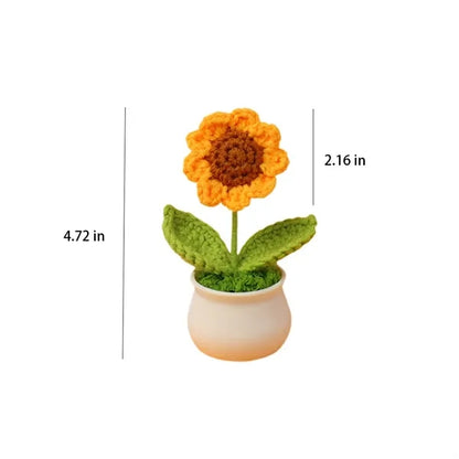 Handmade Premium Vibrant Crochet Sunflower Decoration