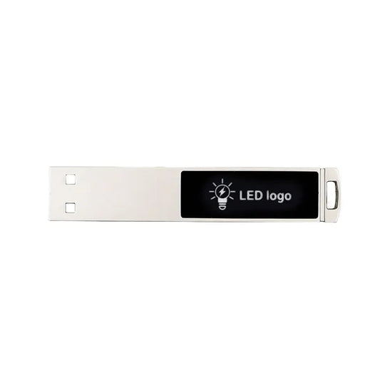 Book Clip Led Logo Usb Flash Drive