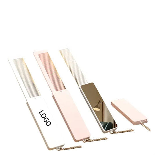 Mini Comb Makeup Folding Mirror