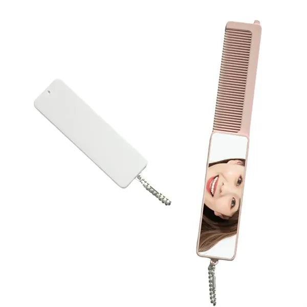 Mini Comb Makeup Folding Mirror