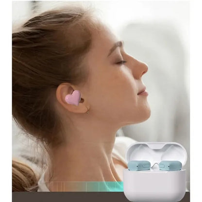 Heart Shaped Wireless Call Noise Reduction Bluetooth Earbuds