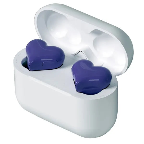Heart Shaped Wireless Call Noise Reduction Bluetooth Earbuds