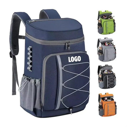 Insulated Oxford Backpack Cooler for Travel and Camping.