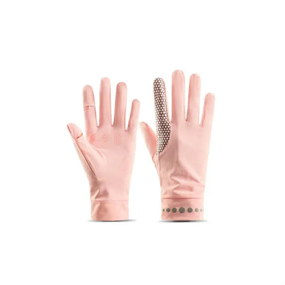 UPF 50+ UV Sun Protection Quick Dry Anti Slip Driving Gloves