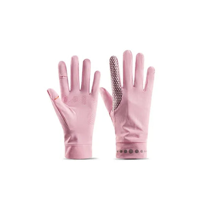 UPF 50+ UV Sun Protection Quick Dry Anti Slip Driving Gloves