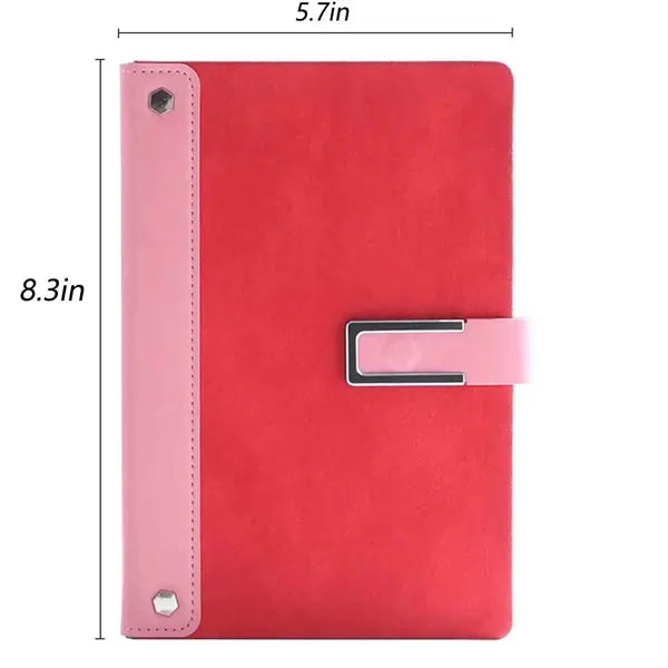 A5 Portable Notebook With Metal Magnetic Buckle