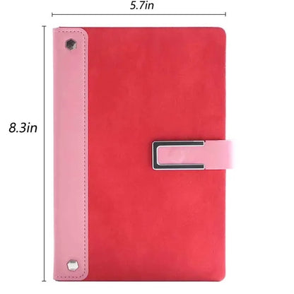A5 Portable Notebook With Metal Magnetic Buckle