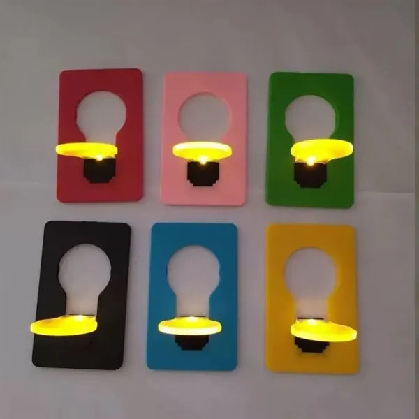 Portable Ultra-thin Foldable LED Card Pocket Light Bulb Lamp