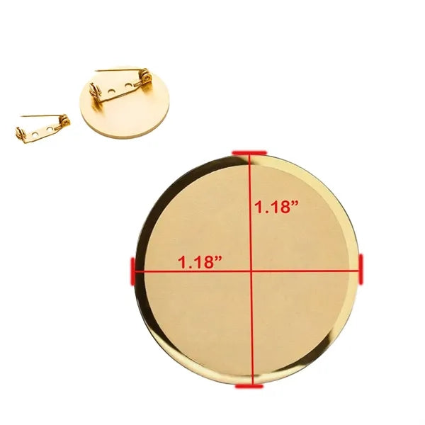 Durable Polished Stainless Steel Round Metal Pin